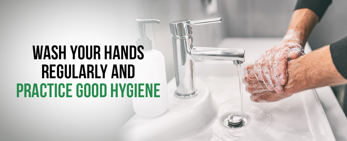 A Man Washing His Hands With Soap to Prevent the Spread of Staph Bacteria