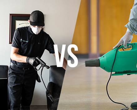 Learn The Difference Between Electrostatic Disinfection and Fogging
