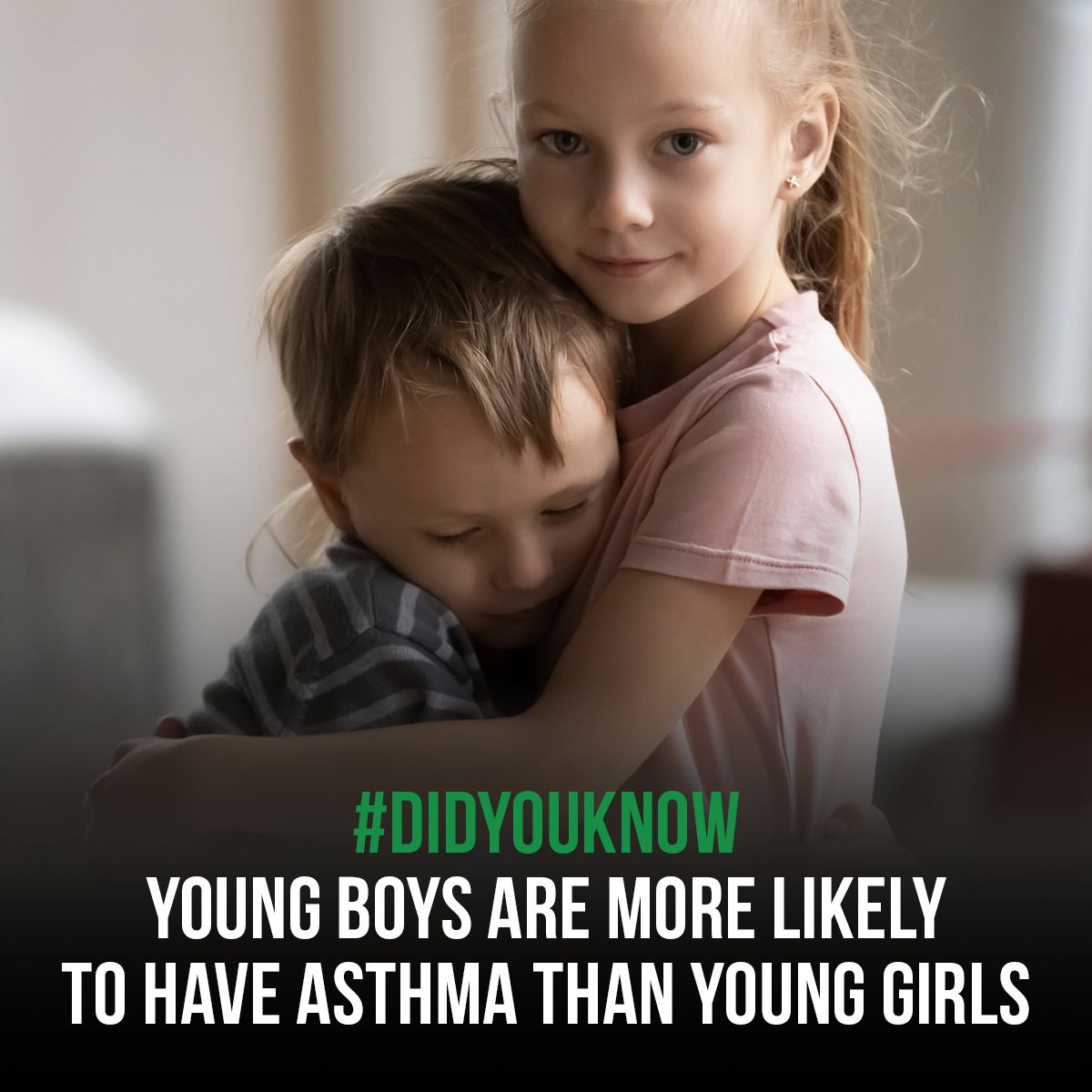 #DidYouKnow young boys are more likely to have asthma than young girls