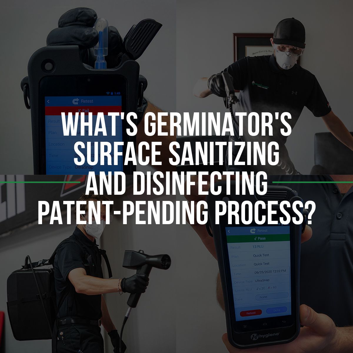 What's Germinator's Surface Sanitizing and Disinfecting Patent-Pending Process?